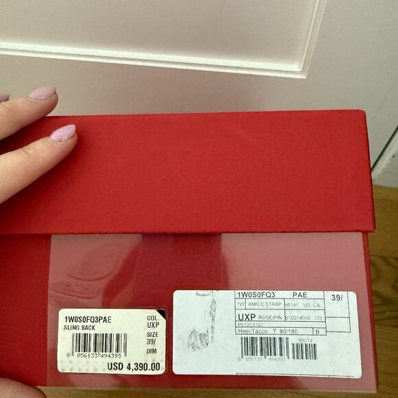 NWT Valentino Garavani Ankle Strap Platform Pumps Crystal-embellished Pink 39.5 - Picture 4 of 15